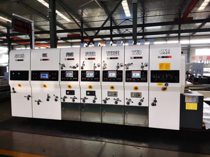 Pry-D1224 Hoge snelheid Volledige automatische 4 kleuren Flexo afdrukken Slot Slot Die snijstapelmachine 3