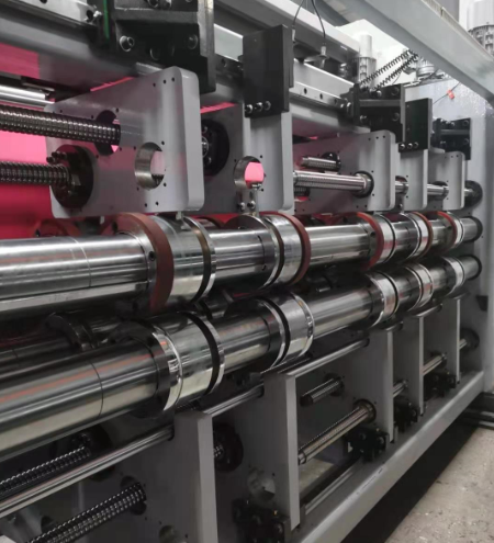 Pry-D1224 Hoge snelheid Volledige automatische 4 kleuren Flexo afdrukken Slot Slot Die snijstapelmachine 7