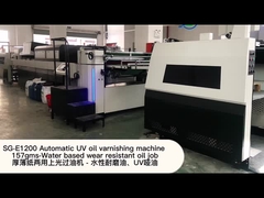 SG-E1200 Hoge snelheids Automatische UVolie die Deklaagmachine vernissen