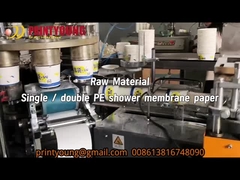 Nieuwe machine voor het maken van papieren schaaltjes met video-uitgaande inspectie