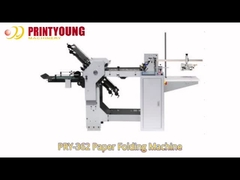2.5kw Automatische 2 kammen 40 ~ 200 gsm papier vouwmachine