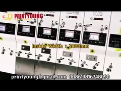 Pry-D1224 Hoge snelheid Volledige automatische 4 kleuren Flexo afdrukken Slot Slot Die snijstapelmachine