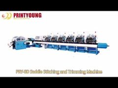 PRY-8D Verzamel- en boekzadelstik- en snijmachine