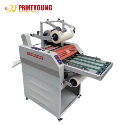 PRY-390D 520D 650D Pneumatische automatisch gesneden verwarmde rollen papierfilm laminator met Onerlap