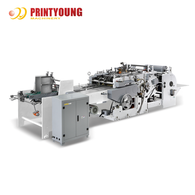PRINTYOUNG KL-D Semi-automatische papieren boodschappentas bodemvouw- en lijmmachine met lager voor detailhandel